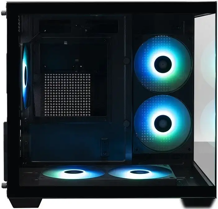 Корпус XASTRA QW400M 5ARGB-FC-C6-AC QW400M-2FA24A-1FC12A-C6-AC (черный) – фото товара
