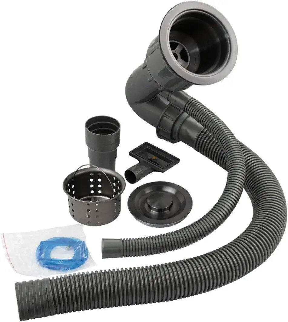 Кухонная мойка Schtoff Best Decor Black 4550 + коландер KR-1 BLACK + дозатор SD-1 BLACK, комплект - фото товара