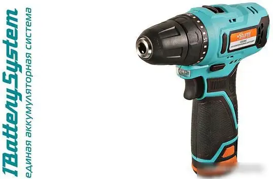 Дрель-шуруповерт Sturm CD1240C (с 2-мя АКБ, кейс) – фото товара