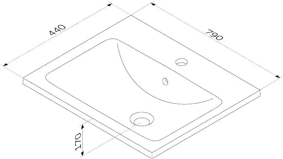 Умывальник AM.PM X-Joy M85AWCC0802WG64 (белый глянец) - фото товара