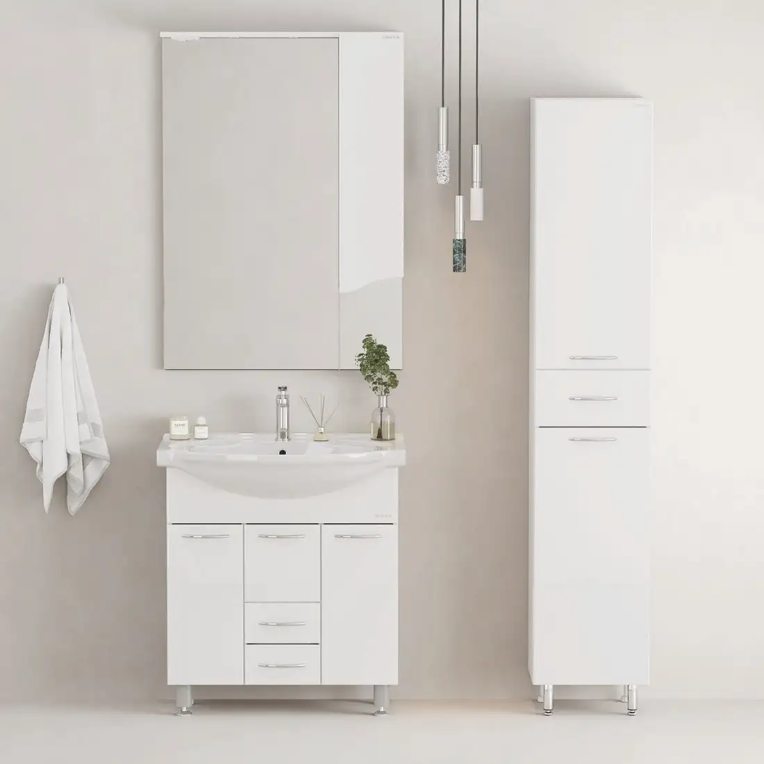 Onika Шкаф-пенал для ванной Модерн 36.10 Универсальный 403601 – фото товара