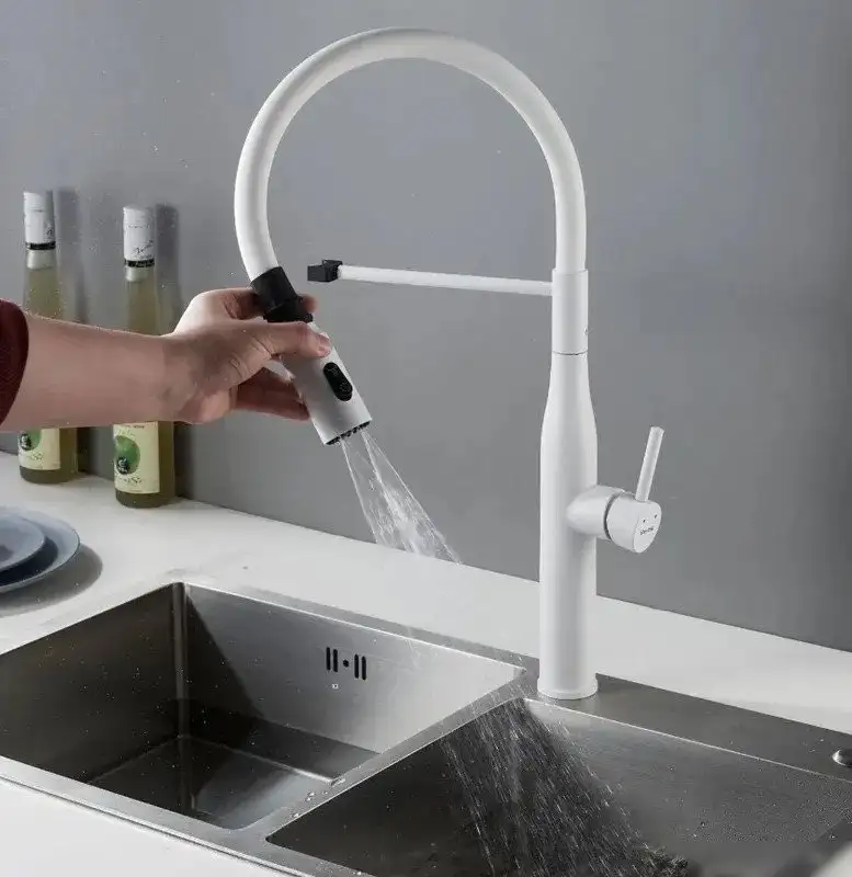 Смеситель Shevanik S123C-1 (белый) - фото товара