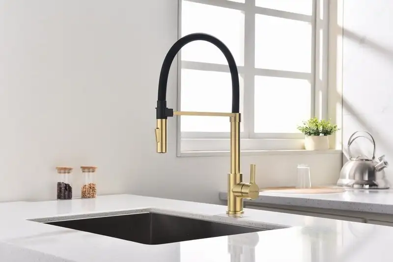 Смеситель Paulmark HA214021-SBG (золото/светлое брашироанное золото) - фото товара