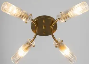 Люстра средней высоты BayerLux Рико 10777413 (бронза) – изображение в каталоге