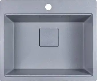 Кухонная мойка Marblan Comfort 60 (серебристый, с сифоном и колландером) - изображение в каталоге