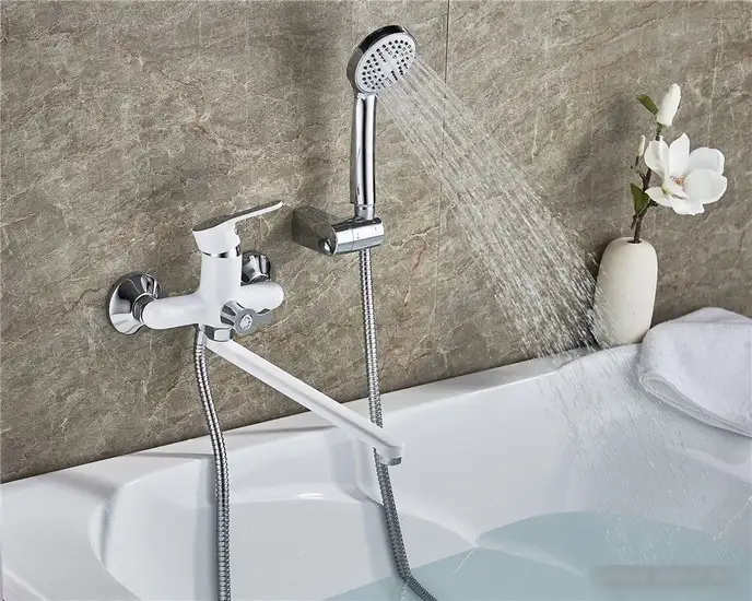Смеситель Ledeme H03 L2203W (белый) - фото товара