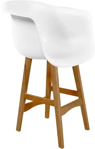 Стул с подлокотниками Sheffilton SHT-ST31/S65-1 (белый/светлый орех) – изображение в каталоге