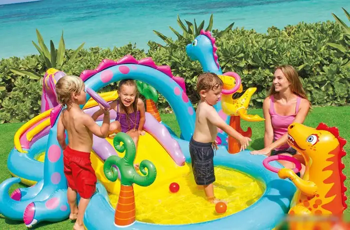 Надувной бассейн Intex игровой центр Dinoland (57135) – фото товара