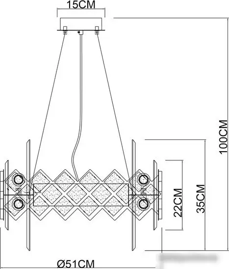 Подвесная люстра Arte Lamp Amelia A1039SP-10BK – фото товара