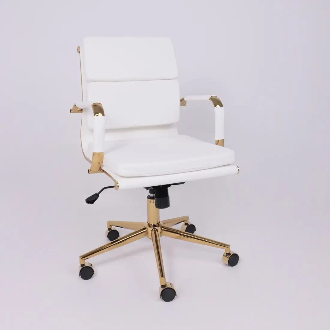 Офисное кресло AksHome Indigo LB (белый/золотой) – фото товара