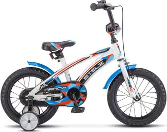 Детский велосипед Stels Arrow 14 V020 2023 (белый/синий) – изображение в каталоге