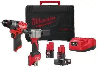 Milwaukee M12 FPP2D2-422X 4933480593 (шуруповерт, заклепочник, 2 АКБ, кейс) – изображение в каталоге