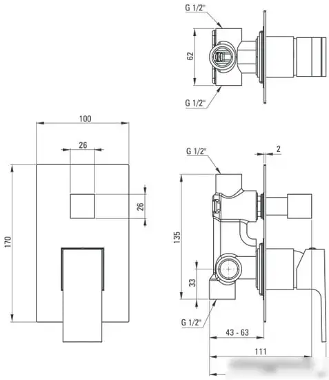 Смеситель Deante Anemon Bis BBZ N44P - фото товара