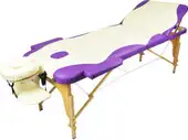 Массажный стол Atlas Sport 70 см складной 3-с деревянный (кремово-фиолетовый) – изображение в каталоге