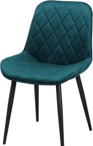 Стул СоюзРегионПоставка Аура (Муар черный/Велюр Velluto 36 бирюза) СРП-032 – изображение в каталоге