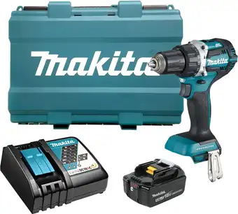 Дрель-шуруповерт Makita DDF484RT (с 1-м АКБ, кейс) – изображение в каталоге
