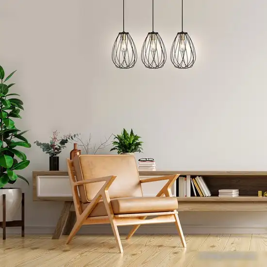 Подвесная люстра Escada Barrie 10180/3S E27*60W Black/Brass – фото товара
