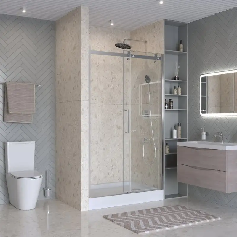 Душевая дверь BelBagno MARINO_2-BF-1-140-C-CR - фото товара