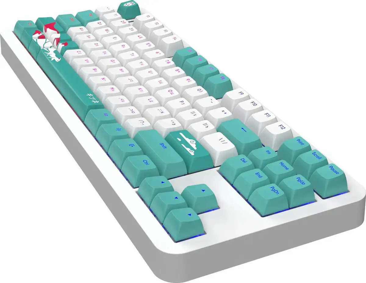 Клавиатура Red Square Alumix TKL Classic Kitsune (белый, g3ms Aquamarine) – фото товара