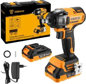 Гайковерт Deko ZKIS20 081-1013 (с 2-мя АКБ, кейс) – изображение в каталоге