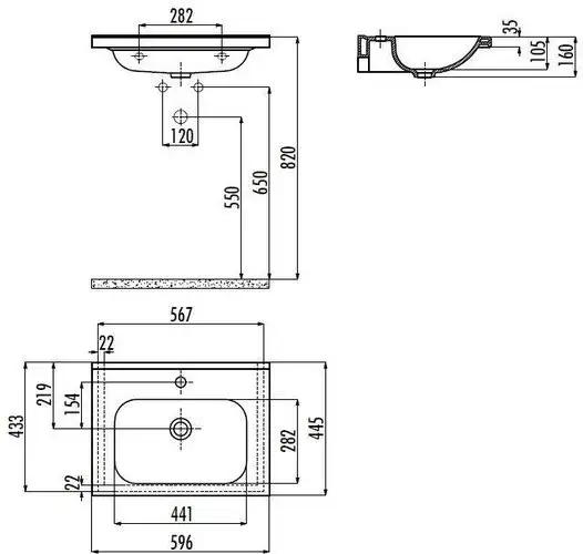 Умывальник Creavit Ideal 60 ID060-00CB00E-0000 - фото товара