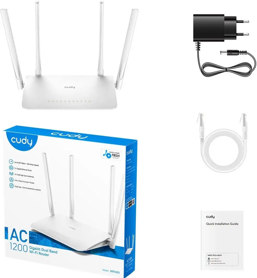 Wi-Fi роутер Cudy WR1300 4.0 – фото товара