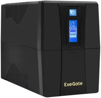Источник бесперебойного питания ExeGate Power Smart ULB-850.LCD.AVR.2SH.RJ.USB EP285478RUS – изображение в каталоге