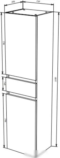 Garda Шкаф Tramonta 56н_350 08.56н.350 (белый) – фото товара