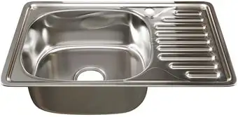 Кухонная мойка Mixline 536115 (левая, полированная, 0.8 мм) - изображение в каталоге