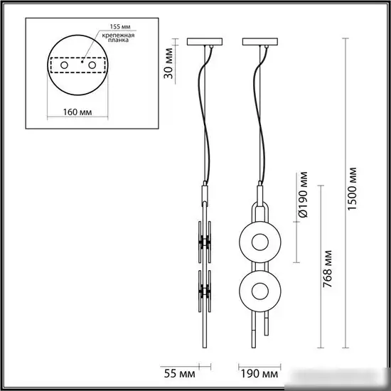 Подвесная люстра Odeon Light Magnet 5407/23L – фото товара