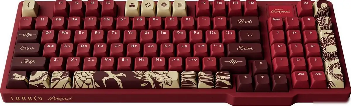 Клавиатура Lunacy Longwei (красный, g3ms Diamond) – фото товара