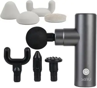 Перкуссионный массажер Miru BM-18 (серый) – изображение в каталоге