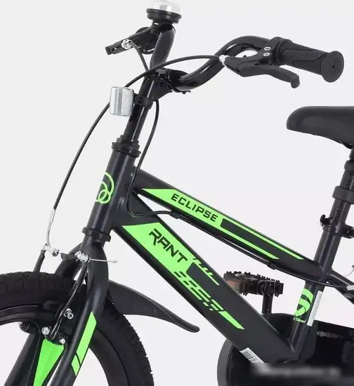 Детский велосипед Rant Eclipse 16 (черный/зеленый) – фото товара