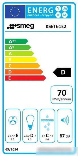 Кухонная вытяжка Smeg KSET61E2 - фото товара