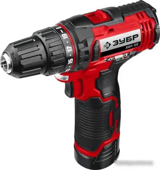 Дрель-шуруповерт Зубр Мастер ДШЛ-125-21 (с 1-м АКБ) – фото товара