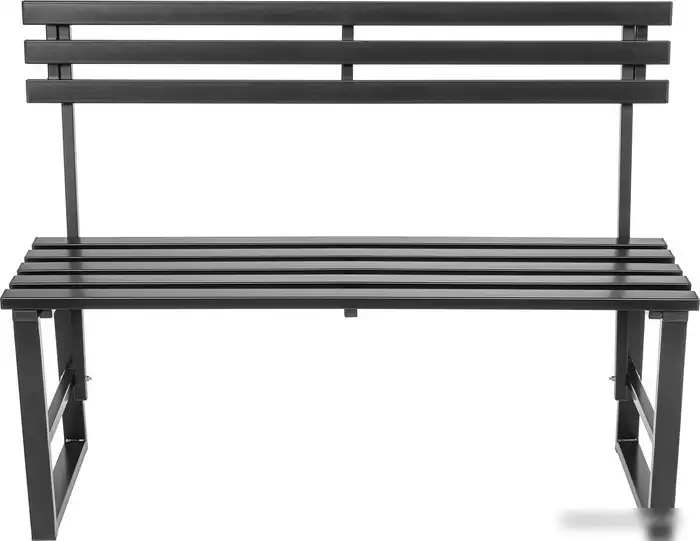 Скамейка Sundays Relax СКМС-1 со спинкой (черный) – фото товара
