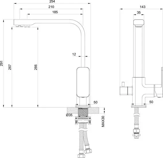Смеситель Wonzon&Woghand WW-88458004-BGM - фото товара