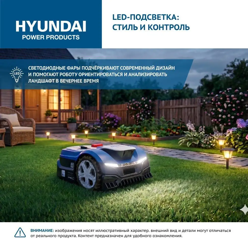 Газонокосилка-робот Hyundai L-Cortex-7 – фото товара