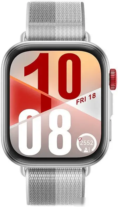 Умные часы Huawei Watch FIT 4 (серебристый, с серым нейлоновым ремешком, международная версия) – фото товара