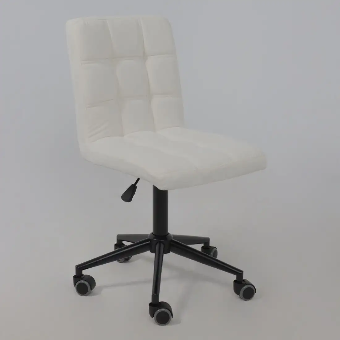 Офисное кресло AksHome Sonata (молочный шенилл Ote Canna 100/черный) – фото товара