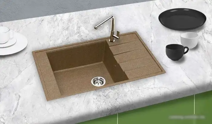 Кухонная мойка Berge BR-8005 (терракот) - фото товара