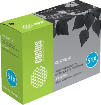 Картридж CACTUS CS-Q7551XS (аналог HP Q7551X) – изображение в каталоге