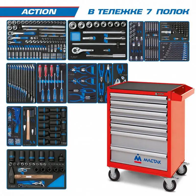 Универсальный набор инструментов King Tony Action 934-327AMR (327 предметов) – фото товара