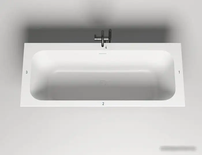 Ванна Salini Ornella Axis Kit 190x90 103522M (S-Stone, матовый) - фото товара