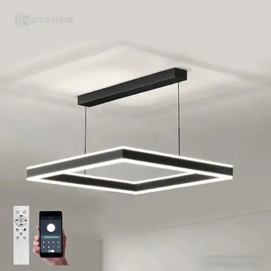 Линейный светильник Estares Stella 100WS-APP-500x500x1200-BLACK/WHITE-220-IP20 – фото товара