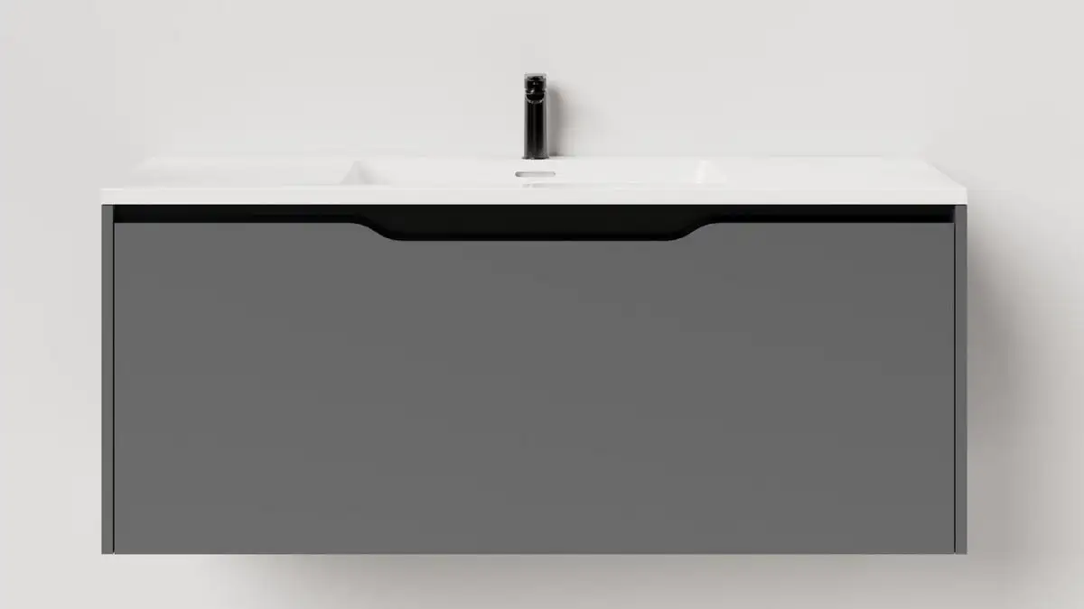 Salini Тумба под умывальник Smile 100 S1000A (антрацит) – фото товара