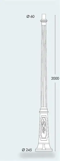 Фонарный столб Fumagalli Ricu 000.157.000.A0