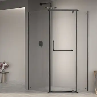 Душевой уголок RGW PA-091B 35089180-14 80x100 (черный/прозрачное стекло) - изображение в каталоге