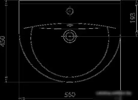 Умывальник Santeri Виктория 56x45 [1.3111.6.S00.11B.0] - фото товара