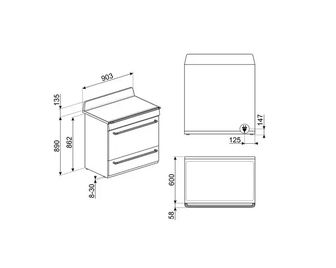 Кухонная плита Smeg TR90IBL2 — фото товара